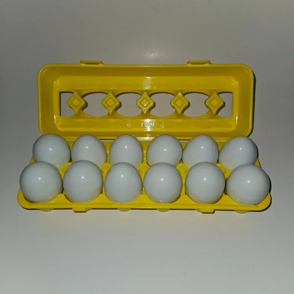 Watch & Count Eggs Happy Element Color Number Matching Toddler Toy Play Food